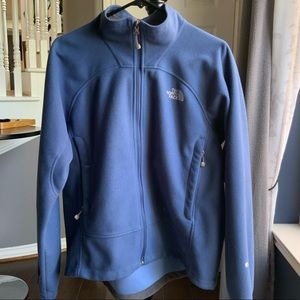 The North Face blue fleece zip up